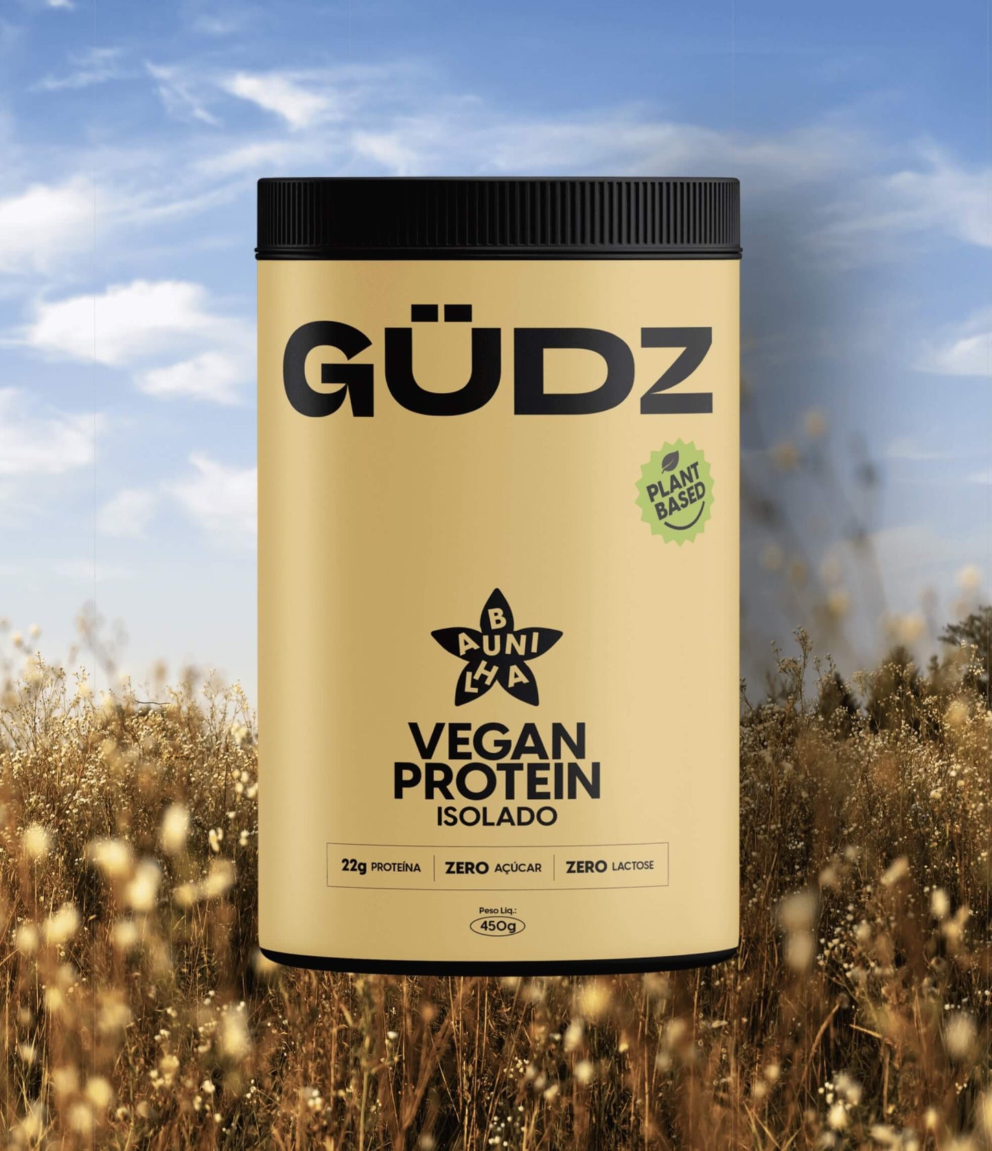 Proteína Vegana 450G Baunilha