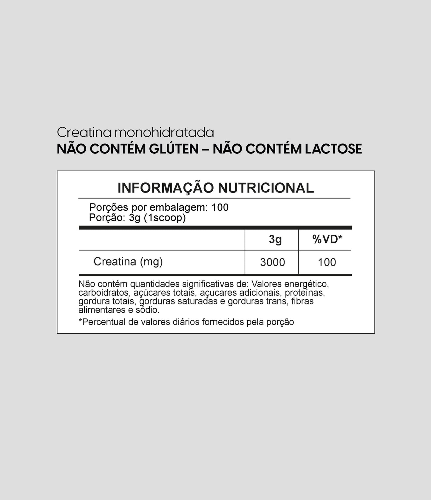 Creatina Monohidratada 300g Sem Sabor