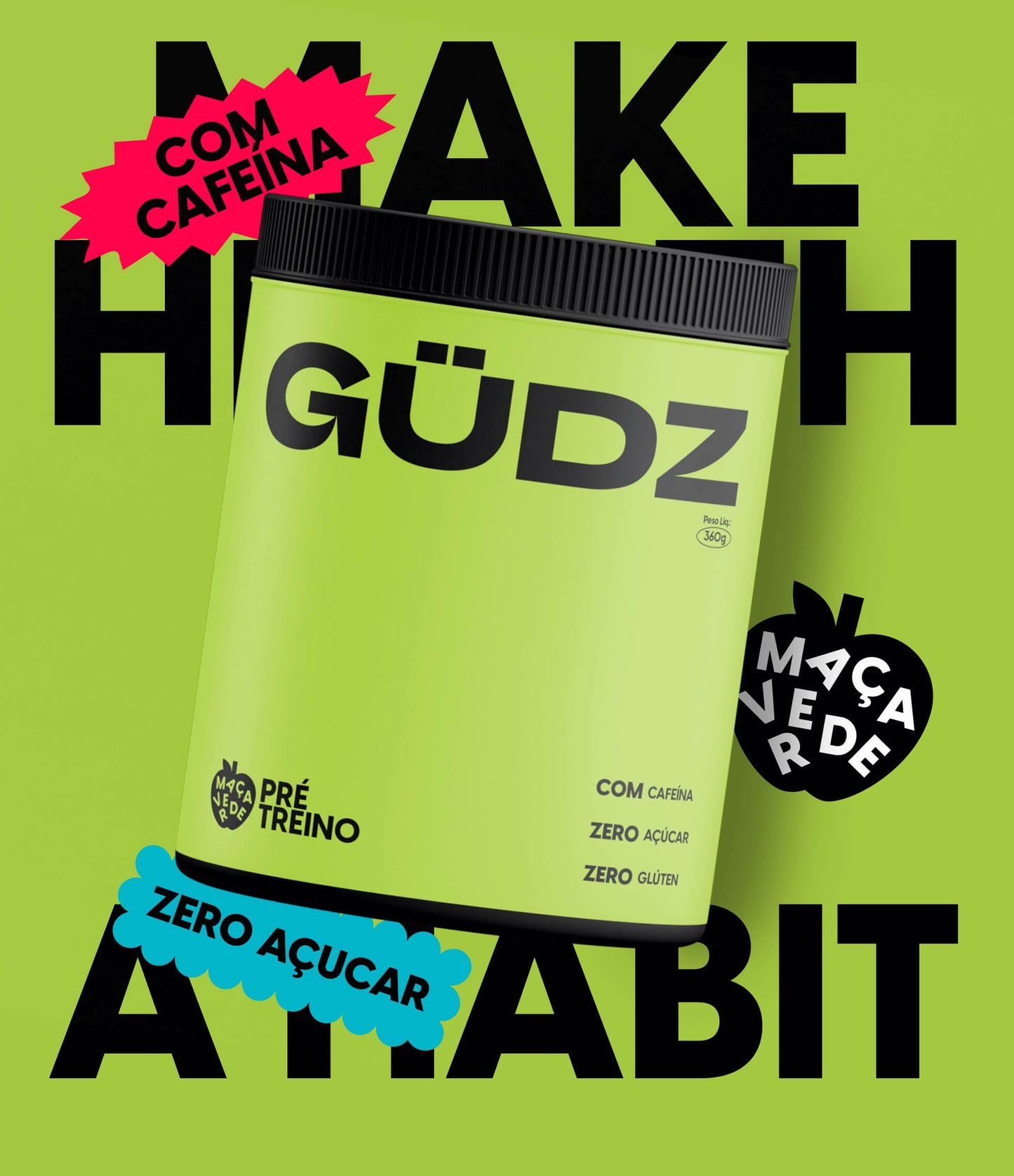 Pré Treino 360G Maça Verde