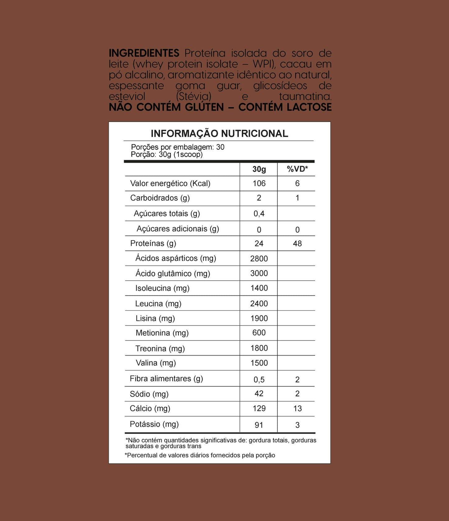 Whey Protein Isolado Chocolate 900G