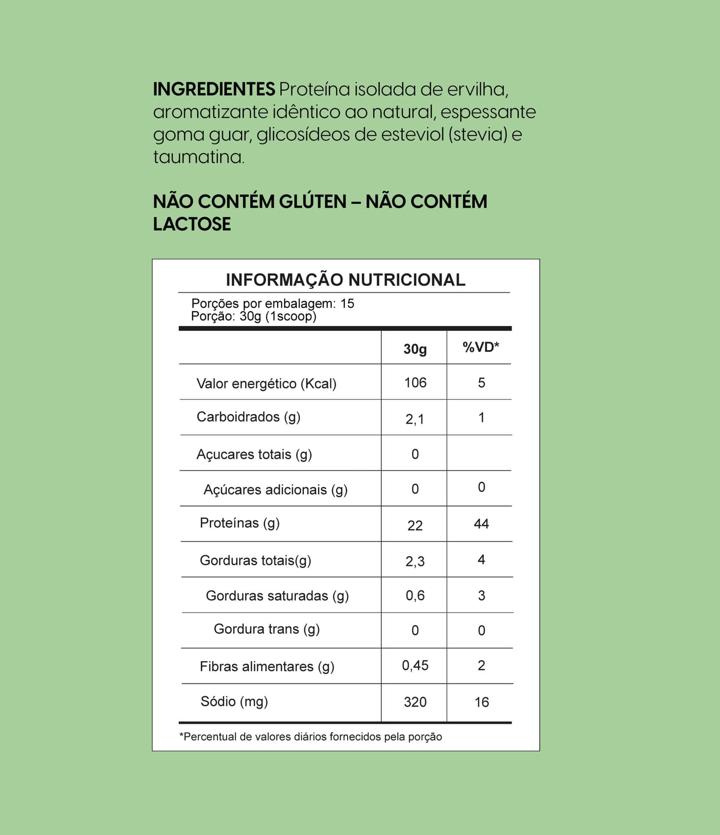 Proteína Vegana 450G Baunilha