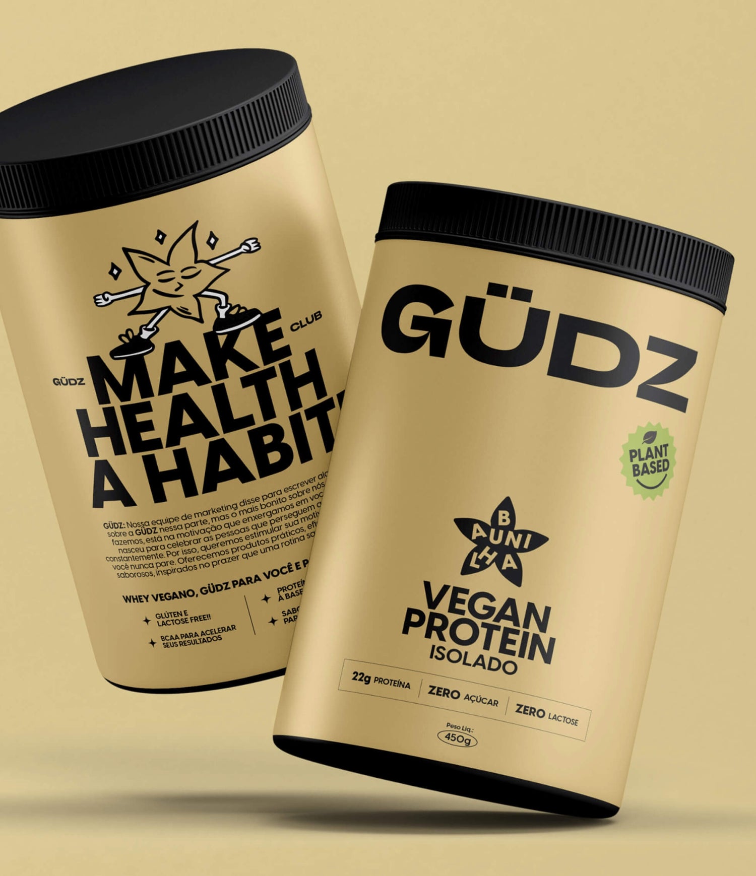 Proteína Vegana 450G Baunilha